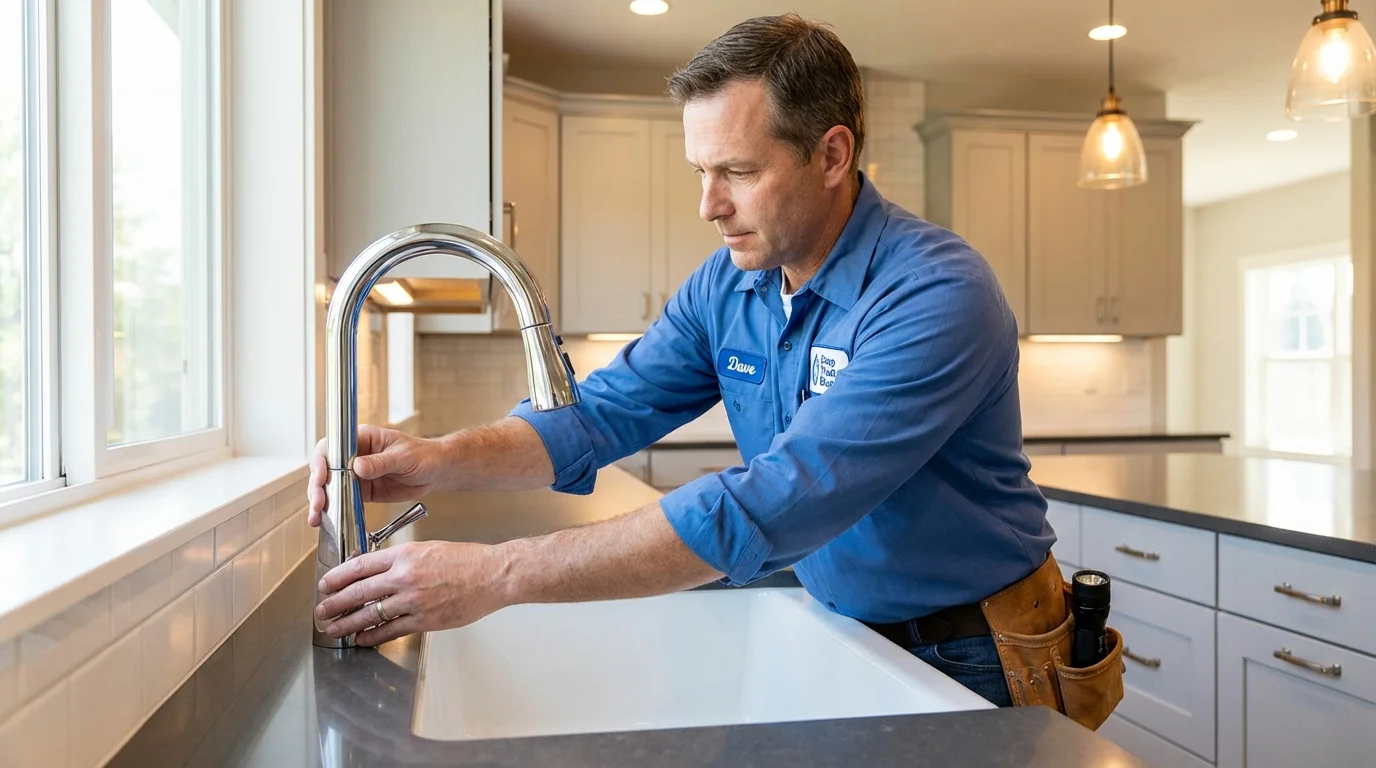 Kitchen faucet installation by Johns Plumbing LLC in Gurnee