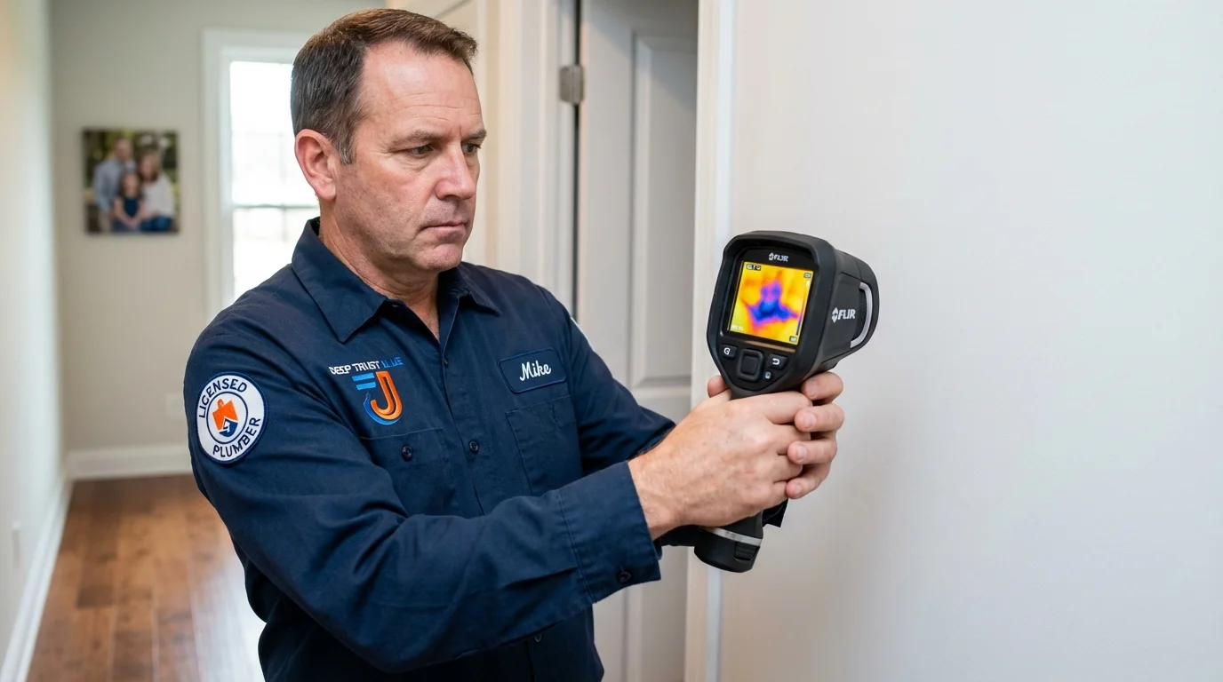 Thermal imaging leak detection by Johns Plumbing LLC in Gurnee